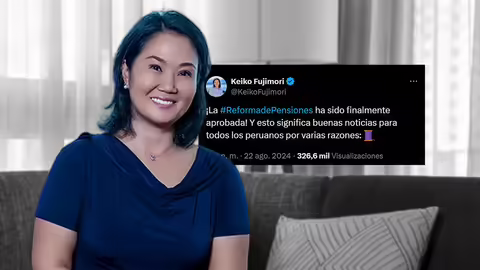 Recuerdan a Keiko Fujimori la vez que anunció celebrando la reforma de pensiones: "buenas noticias para todos los peruanos"
