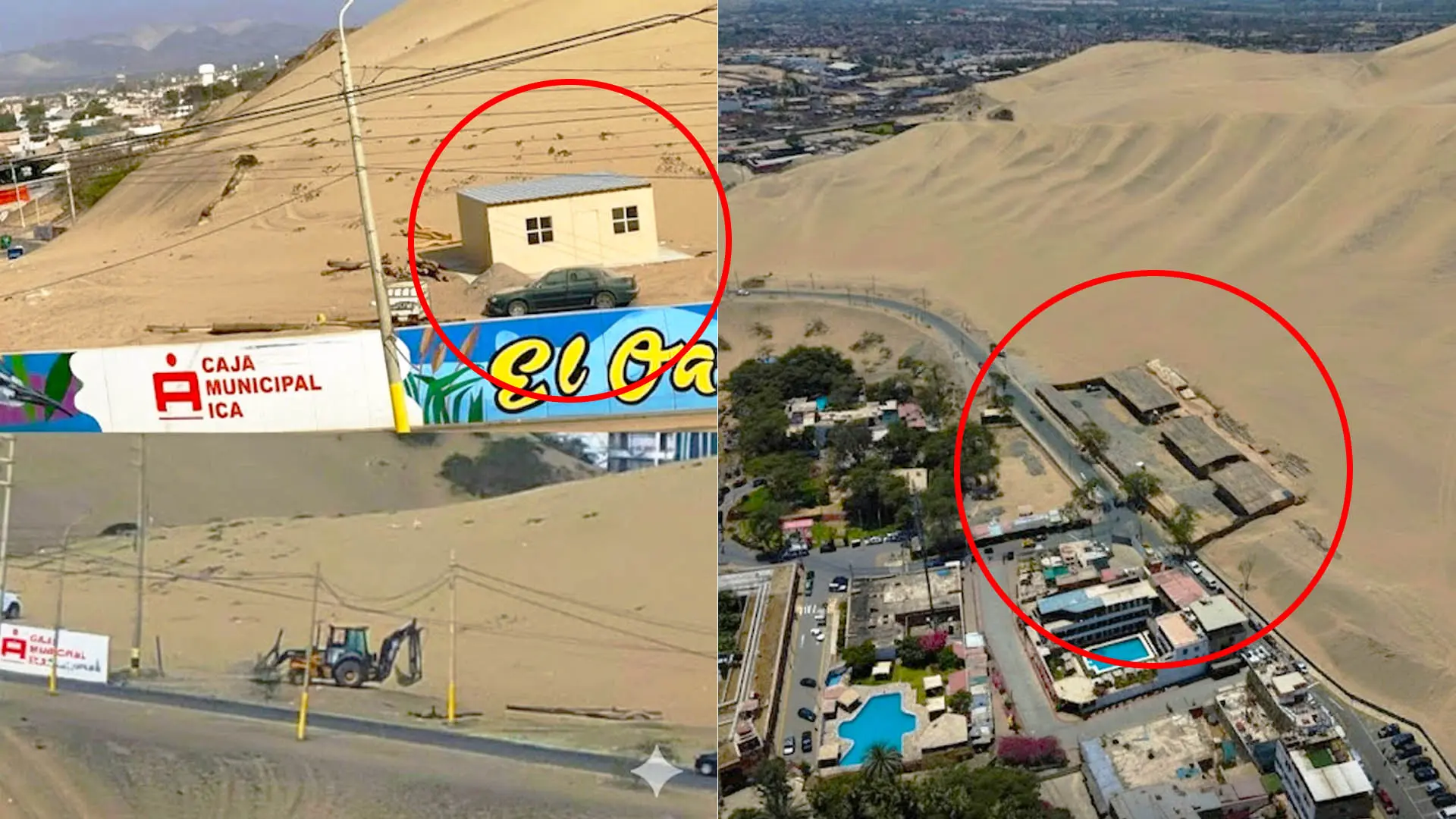 Alerta en Huacachina: empresarios invaden dunas del oasis de Ica para futuras construcciones