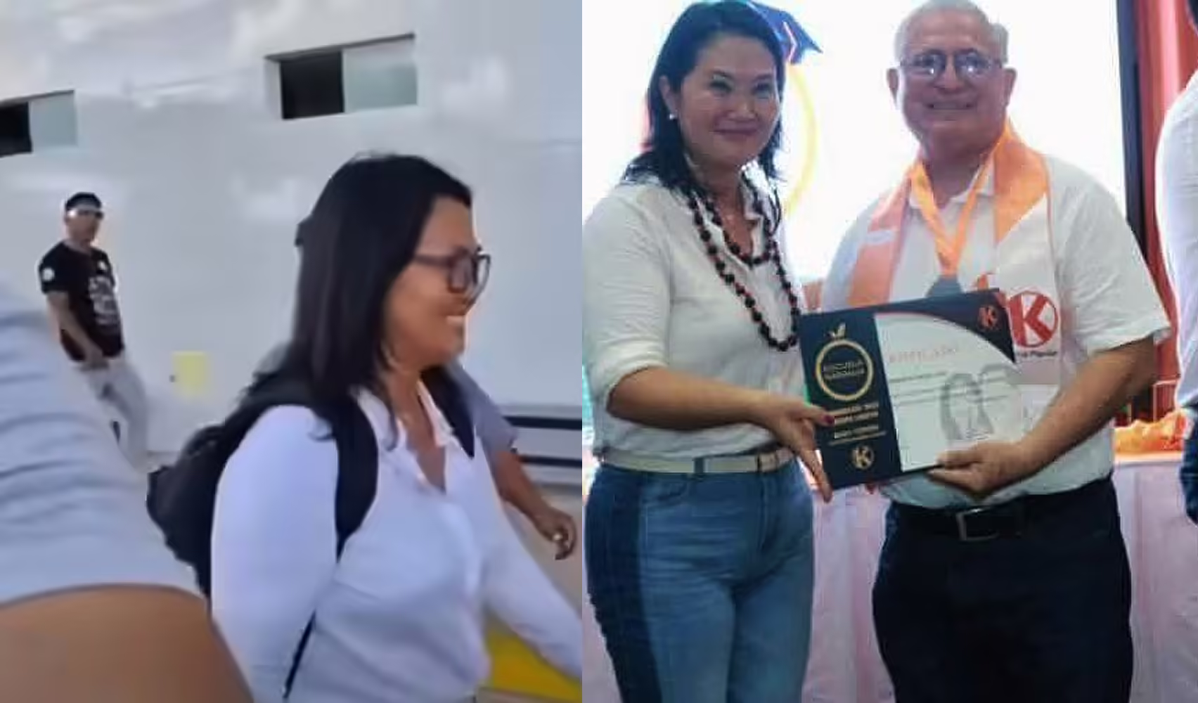 Keiko Fujimori se aparece en Iquitos y huye de la prensa al no responder sobre su candidato acusado de acosador en esa región