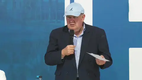 López Aliaga arranca su campaña en Ica con discursos sobre agua, obras y reducción del Estado