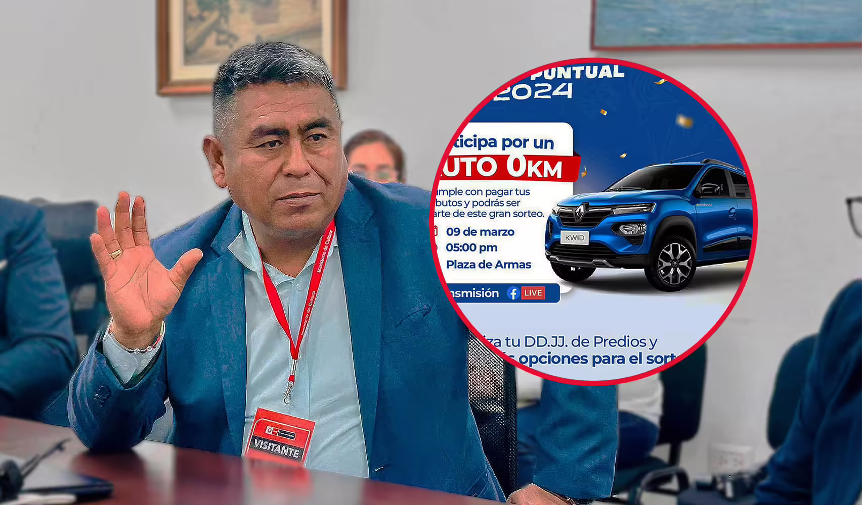 Nasca: Piden vacar al alcalde Jorge Bravo por sortear un auto 0 km con fondos municipales