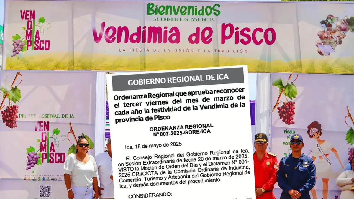 Pisco tendrá su propia vendimia: Gobierno oficializa “La Vendimia de Pisco” cada tercer viernes de marzo