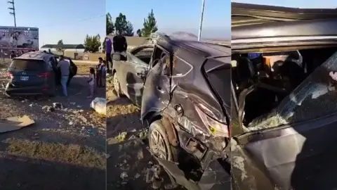 Ica: conductor presuntamente ebrio sufre accidente con dos menores a bordo camino a Carhuaz