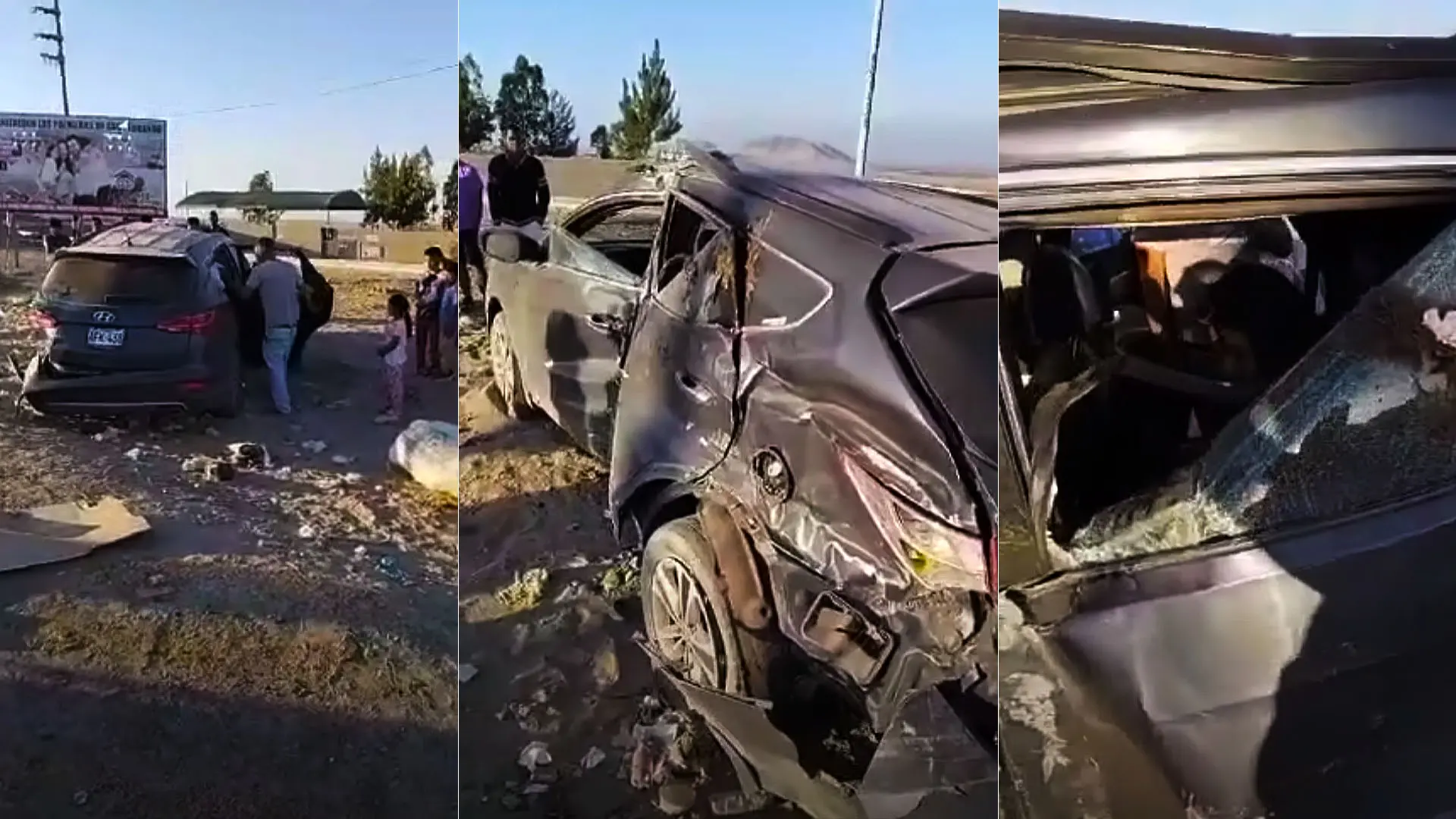 Ica: conductor presuntamente ebrio sufre accidente con dos menores a bordo camino a Carhuaz