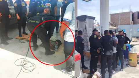 Ica: hombre casi muere atrapado y asfixiado en tanque subterráneo de un grifo en La Tinguiña