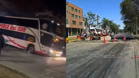 Ica: Provías instala enorme reductor sin señalizar en Los Fardos y bus casi se accidenta