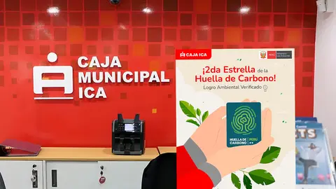 Caja Ica obtiene la segunda estrella de la Huella de Carbono Perú y reafirma su compromiso con la sostenibilidad