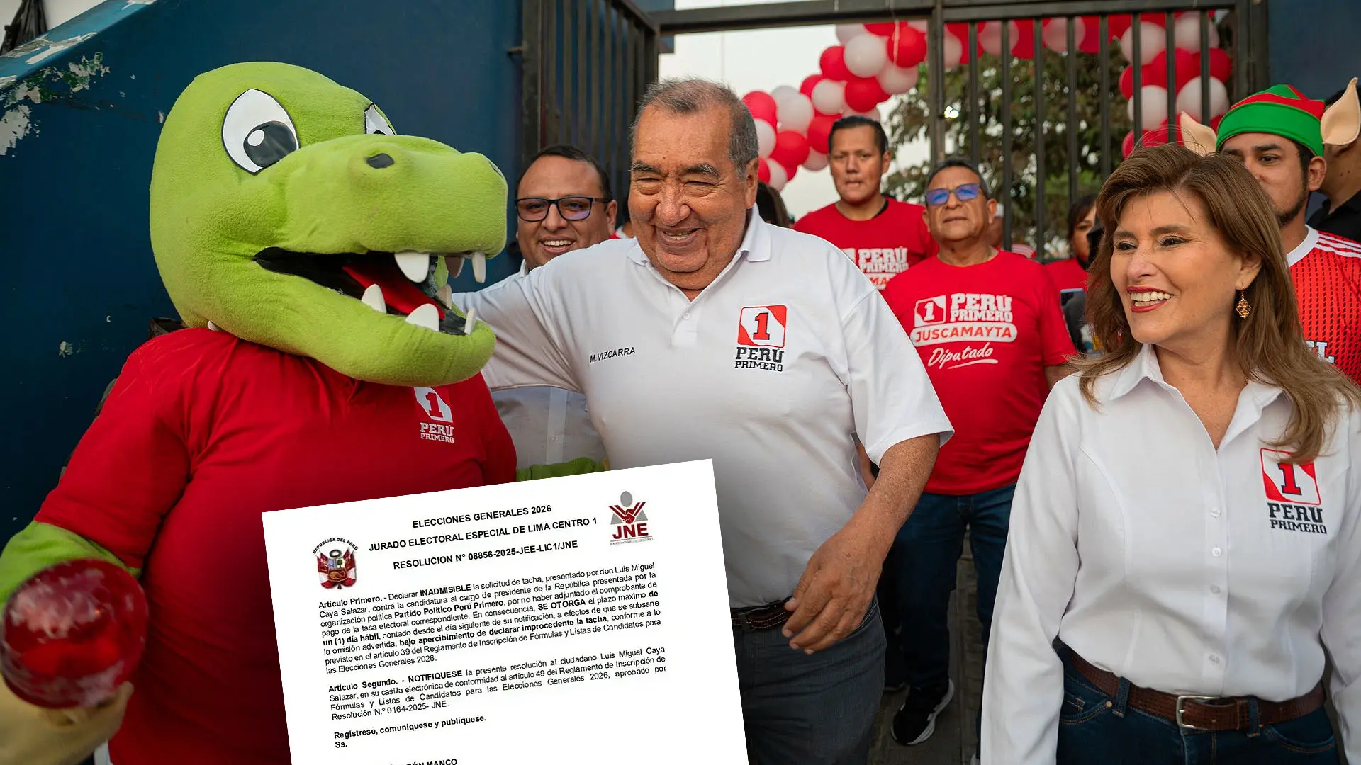 JEE declara inadmisible tacha contra Mario Vizcarra porque solicitante no pagó la tasa de más de 5 mil soles