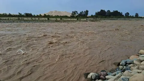 Ica: Río Pisco en 'Alerta Roja' por peligro de desborde tras sobrepasar su capacidad