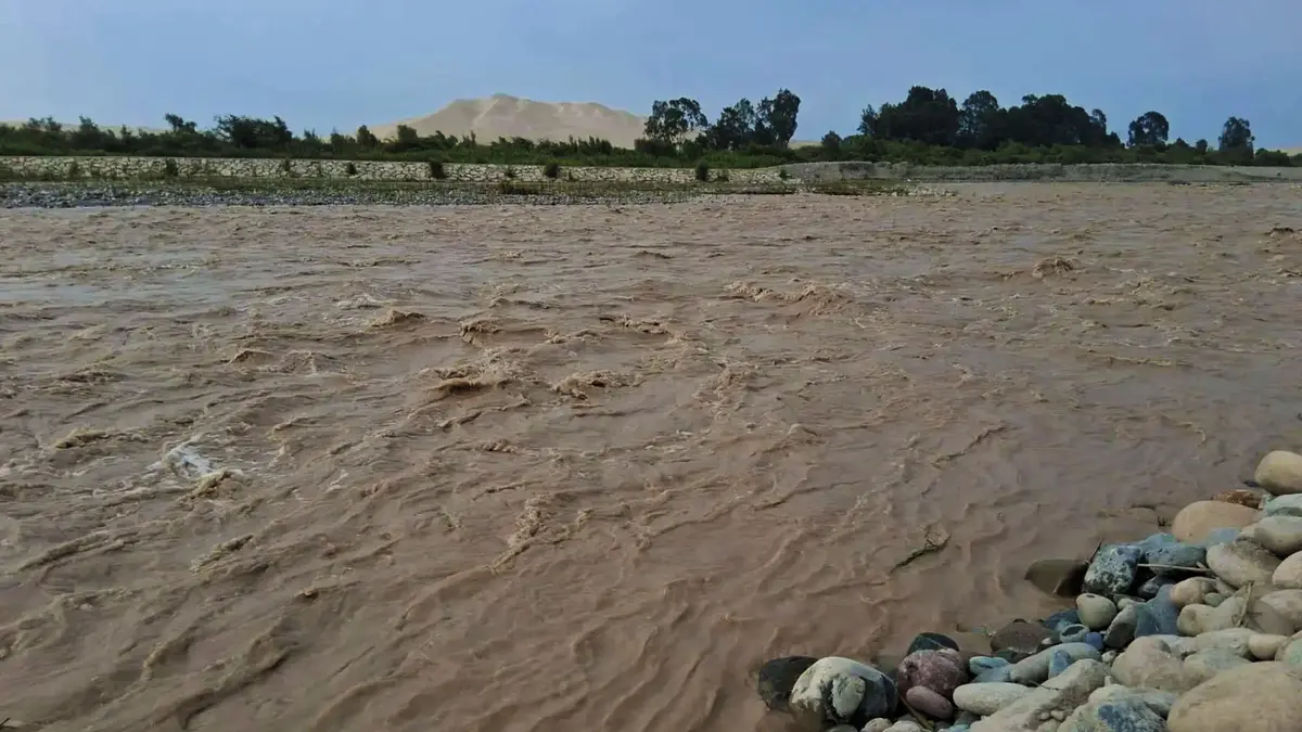 Ica: Río Pisco en 'Alerta Roja' por peligro de desborde tras sobrepasar su capacidad