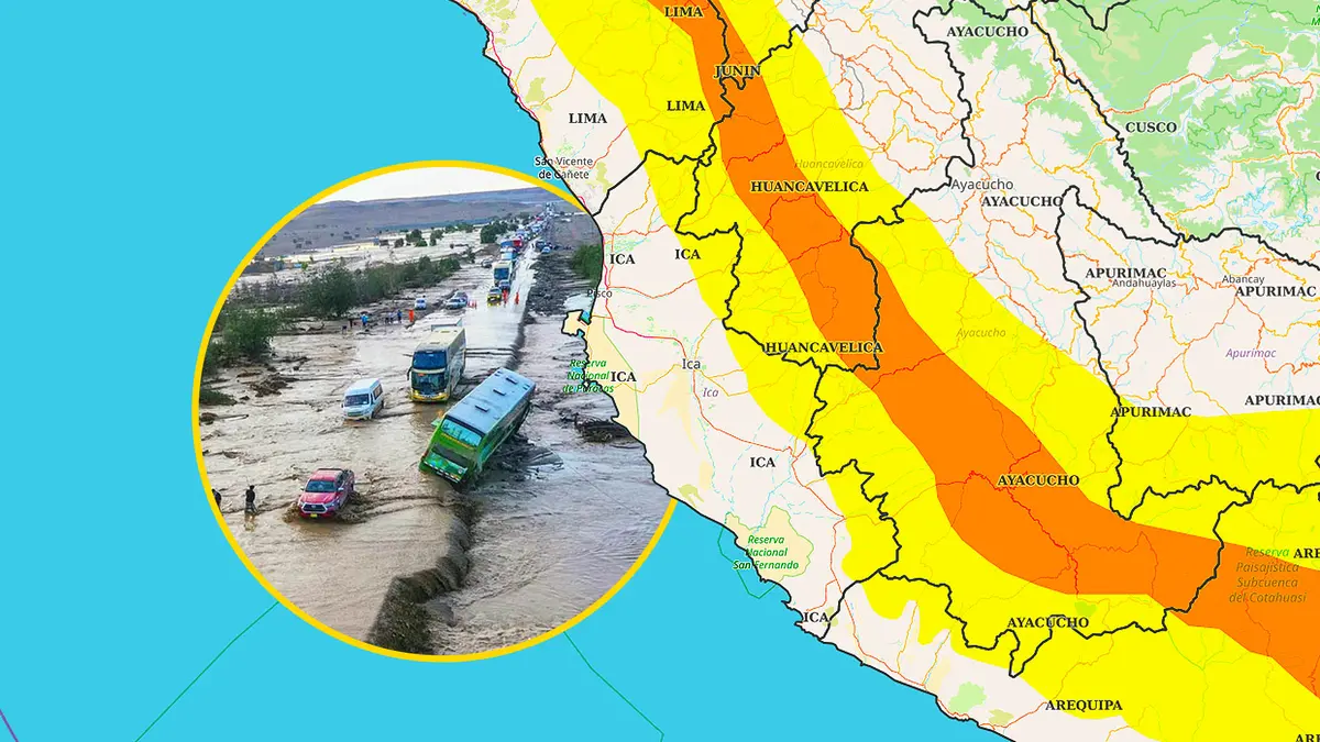 Lluvias hasta el 18 de enero podrían afectar Ica por precipitaciones intensas en zonas altas y Huancavelica