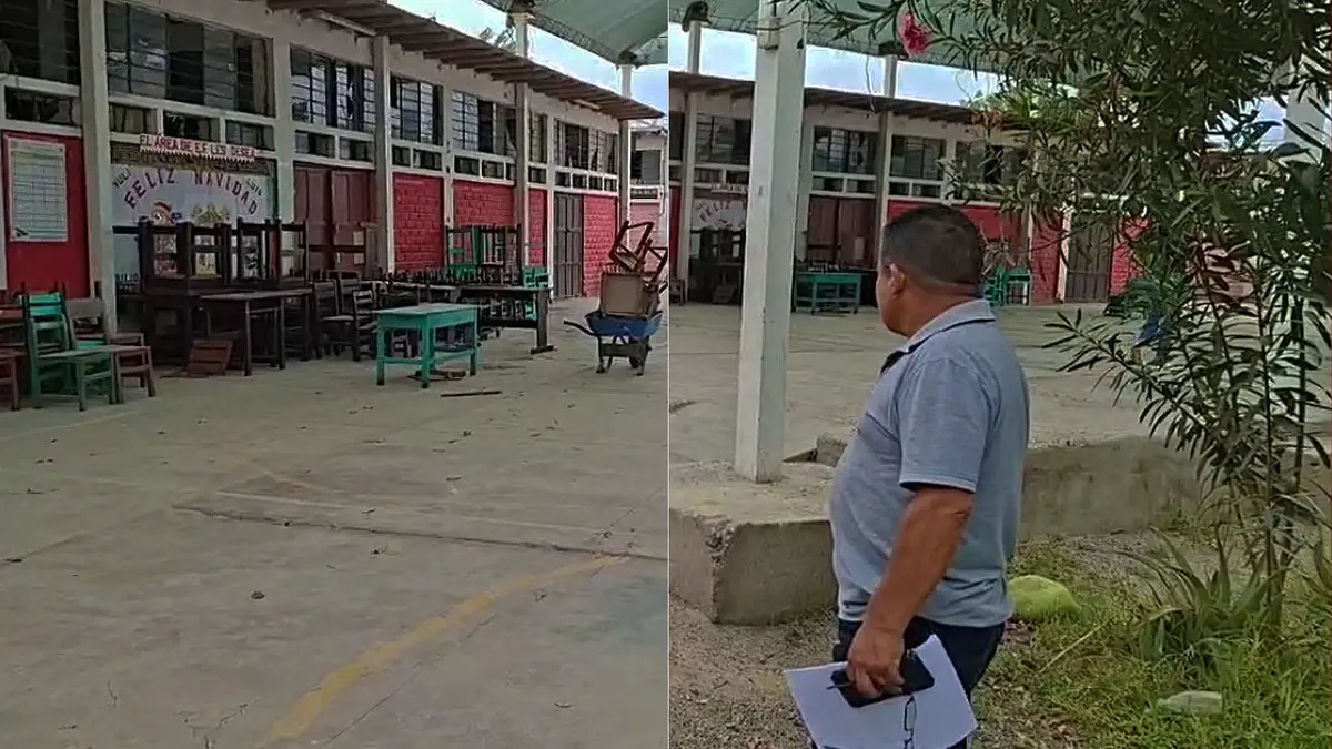 Ica: 30 aulas inhabitables en colegio Daniel Merino Ruiz y mobiliarios de hace 35 años