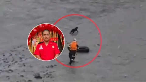 Policía busca agente arrastrado por río Rímac al rescatar perro