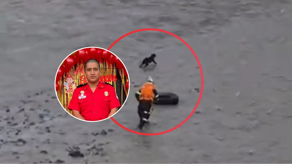 Policía busca agente arrastrado por río Rímac al rescatar perro