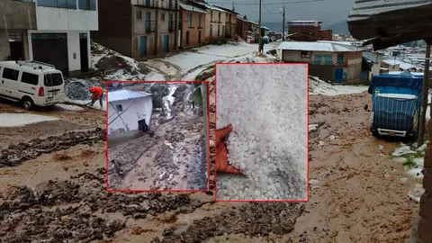 Torrencial lluvia Coracora: Granizada histórica destruye techos de calamina y arrasa cultivos