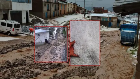 Torrencial lluvia Coracora: Granizada histórica destruye techos de calamina y arrasa cultivos