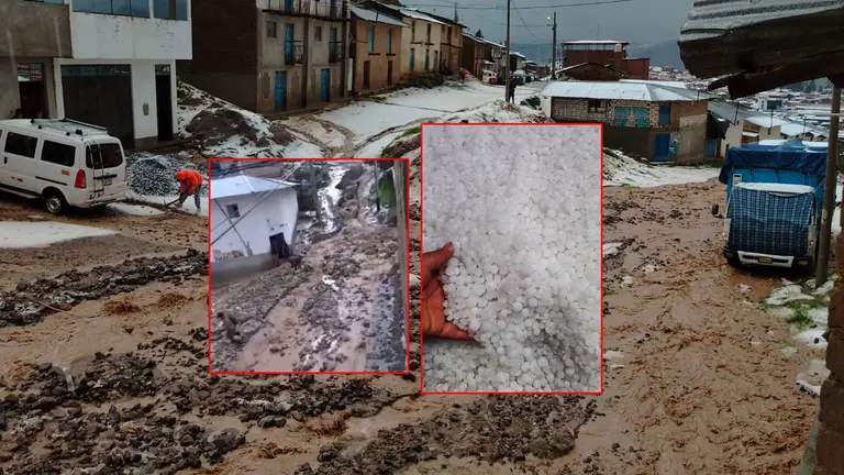 Torrencial lluvia Coracora: Granizada histórica destruye techos de calamina y arrasa cultivos