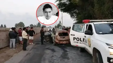Chincha: joven muere calcinado tras chocar y quedar atrapado en el auto incendiado