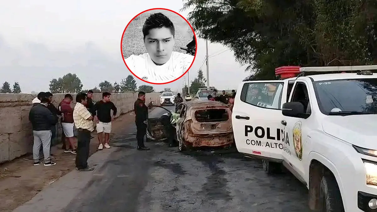 Chincha: joven muere calcinado tras chocar y quedar atrapado en el auto incendiado