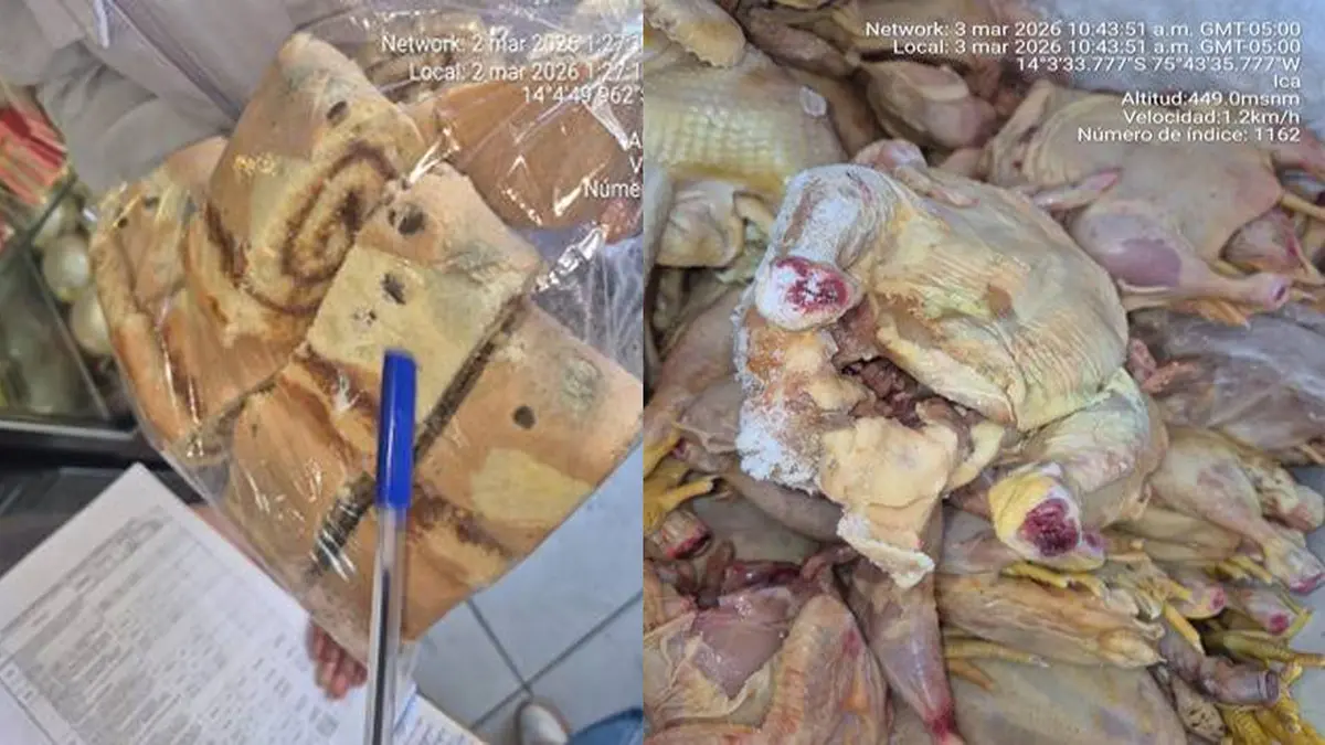 Ica: Clausuran panadería y puesto de pollo por vender alimentos con gusanos y en mal estado