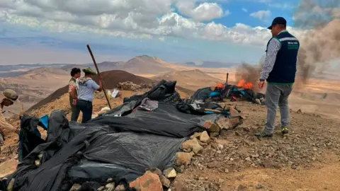 Ica: Destruyen ocho campamentos y un socavón de minería ilegal en la Reserva San Fernando