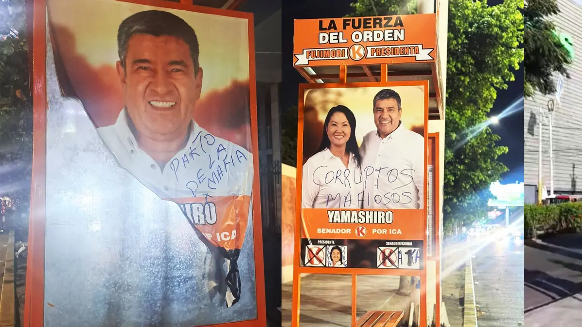 Multan a Fuerza Popular y otros partidos por "piratear" paraderos de Ica con propaganda ilegal