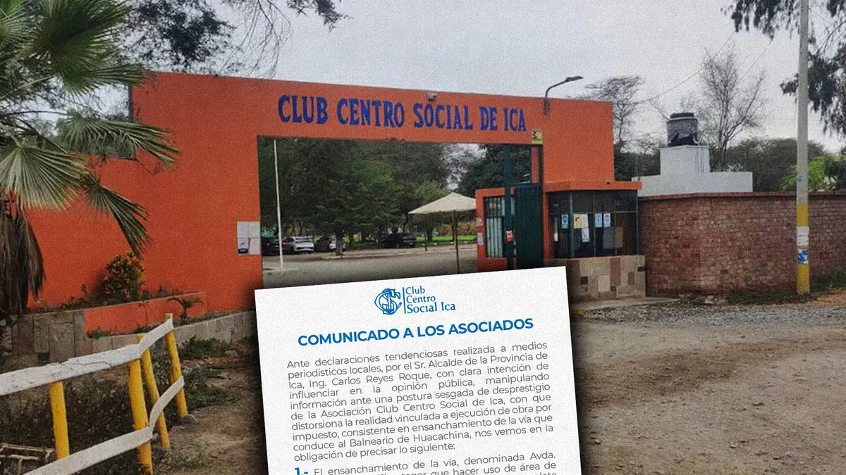 Club Social de Ica rechaza expropiación para doble vía a Huacachina y cuestiona tasación
