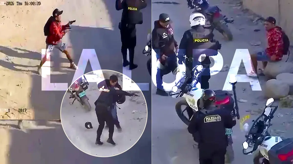 Delincuentes armados asaltan a policías motorizados en Ica y les roban sus armas