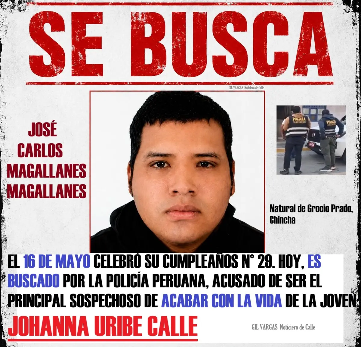 Dolor en Marcona por Johanna Uribe, madre de 29 años hallada sin vida y sospechoso está no habido