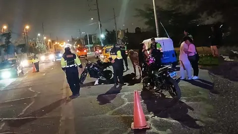 Motociclista resulta gravemente herido tras choque con mototaxi en la subida de Parcona