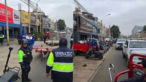 Municipalidad de Ica interviene negocios de motos que invadían la avenida Túpac Amaru