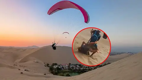 Parapentes operan en Huacachina sin permiso y encima piden al GORE Ica les construya su parapuerto