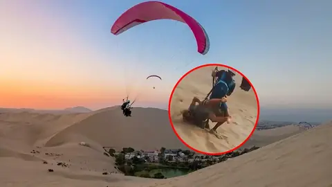Parapentes operan en Huacachina sin permiso y encima piden al GORE Ica les construya su parapuerto