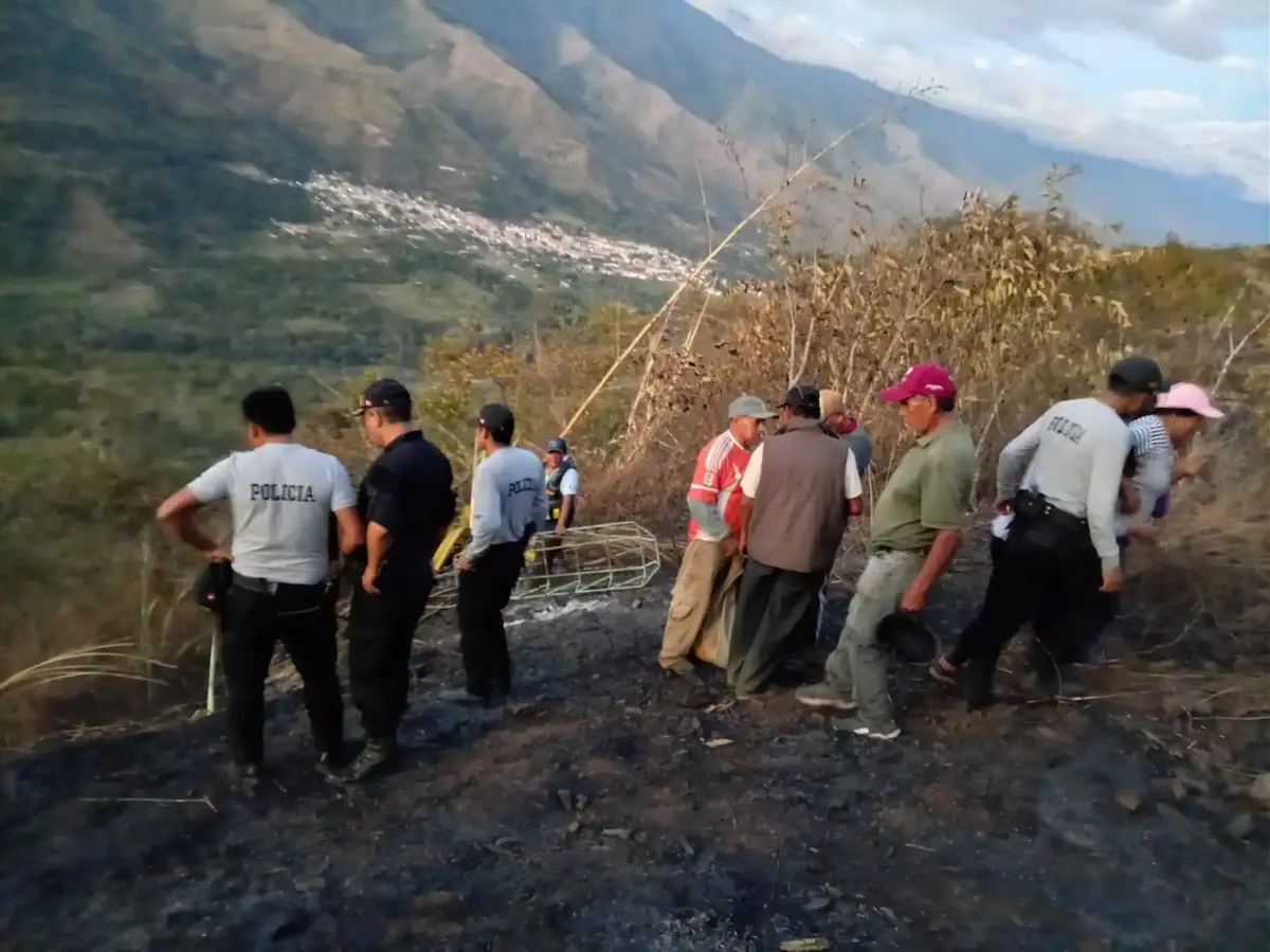 Cusco: Incendio forestal en Yanatile deja un fallecido y tres hectáreas de cultivo destruidas