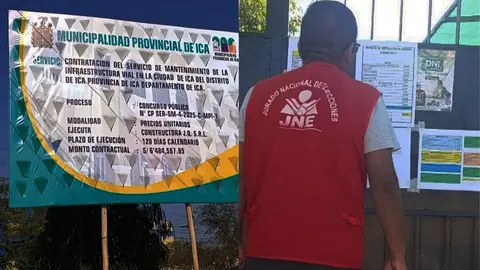 JEE sanciona a alcaldes de Ica y Parcona por incumplir reglas de publicidad electoral