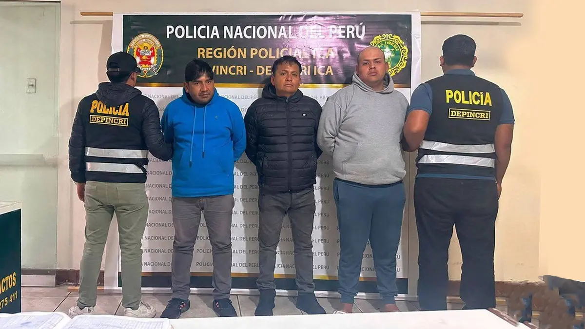 Año de prisión preventiva para los tres acusados de destruir cajero y robar más de S/140 mil en Ica