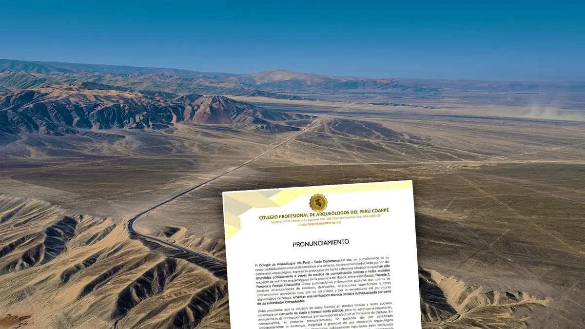 Arqueólogos alertan riesgos en zonas de Nasca y piden evaluación técnica urgente al Ministerio de Cultura