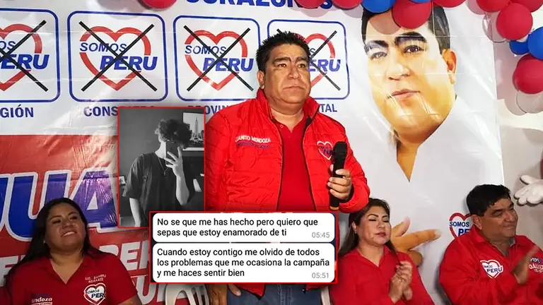 Candidato Juan Mendoza es señalado tras chats con presunto menor: pagos, madrugadas y oferta de S/100 mil