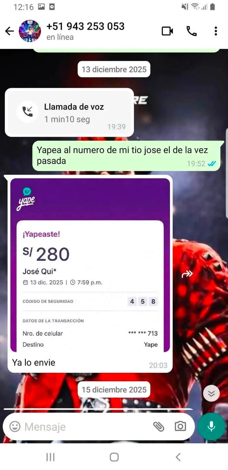 Candidato Juan Mendoza es señalado tras chats con presunto menor: pagos, madrugadas y oferta de S/100 mil