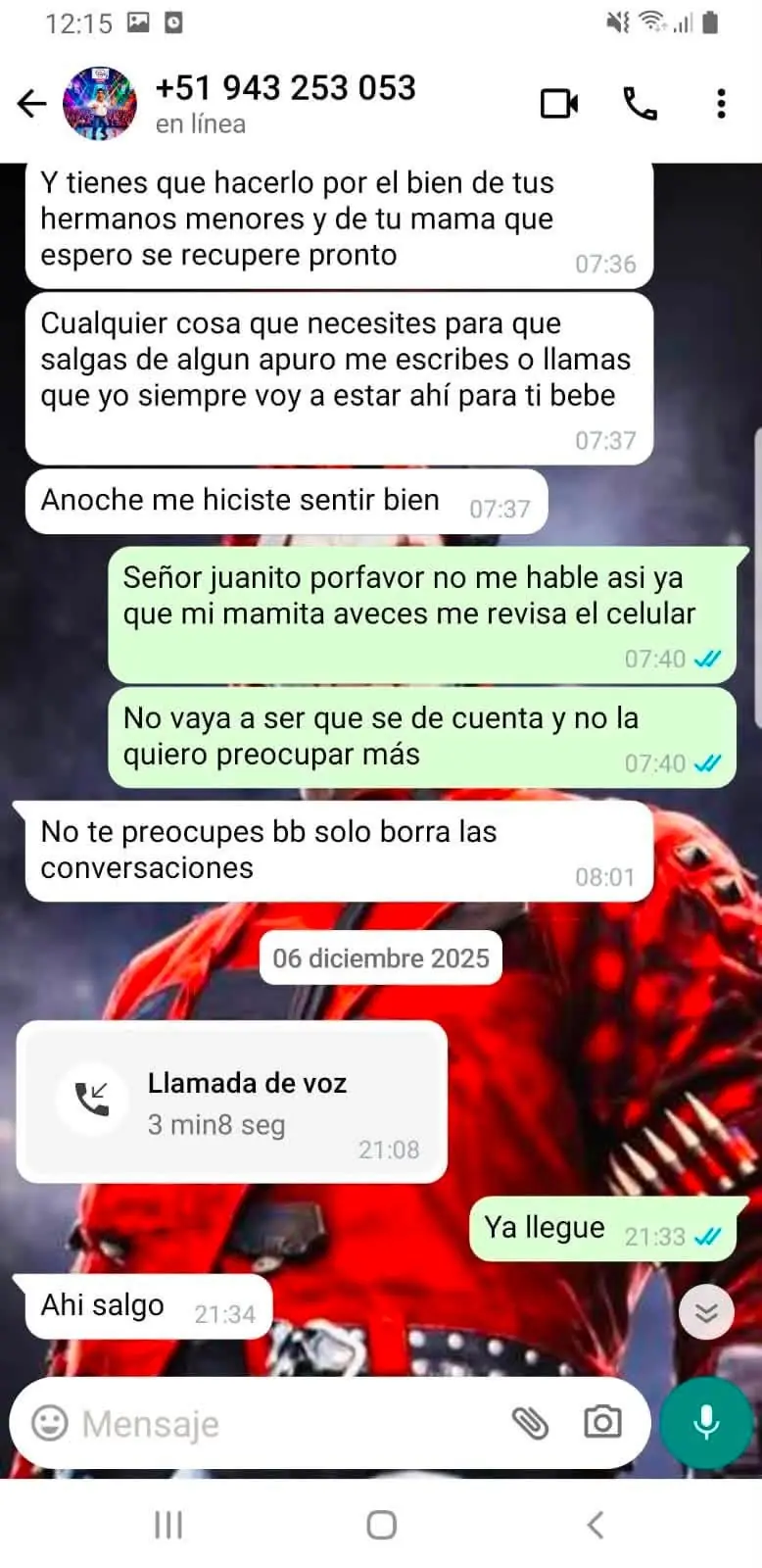 Candidato Juan Mendoza es señalado tras chats con presunto menor: pagos, madrugadas y oferta de S/100 mil