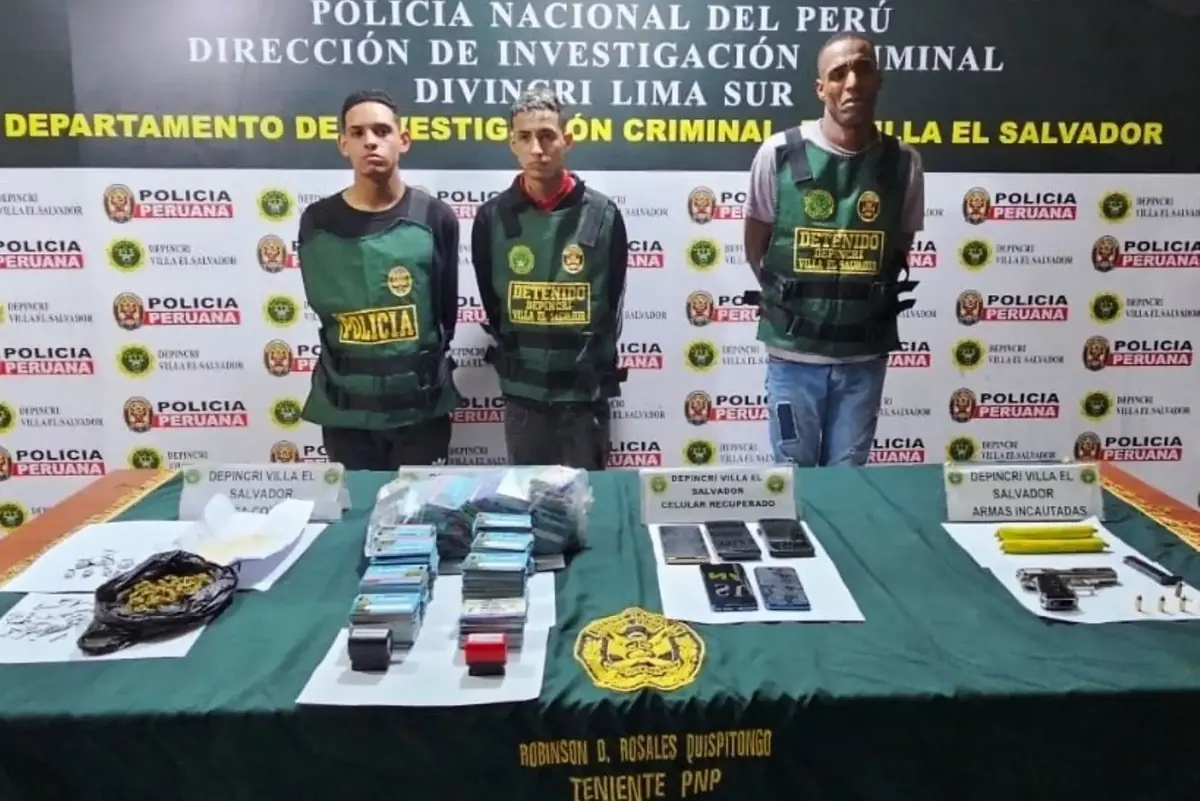 Capturan a tres presuntos sicarios vinculados al asesinato de chofer en Villa El Salvador