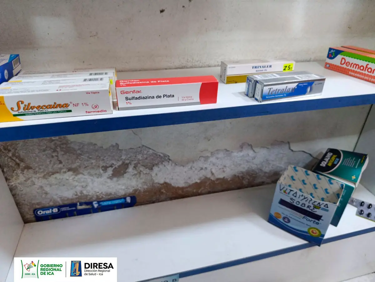 Detectan presuntas medicinas falsificadas y sin origen en dos farmacias de Ica; una fue cerrada