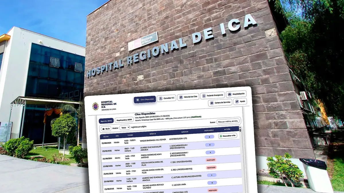 Hospital Regional de Ica habilita citas por internet: así puedes solicitarlas paso a paso