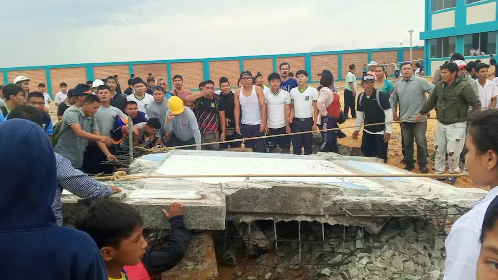 Iquitos: Estudiante muere tras colapso de muro durante trabajos de demolición escolar