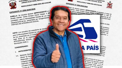 JEE Ica vuelve a sacar a Carlos Osorio “Cañita” de carrera por alcaldía de Los Aquijes