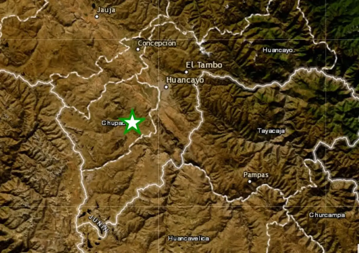Junín: Sismo de magnitud 5.0 sacudió la provincia de Chupaca esta tarde