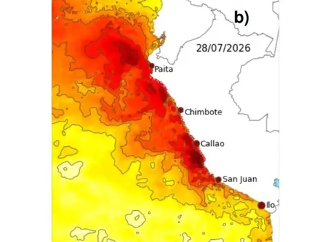 Mar peruano registra anomalías térmicas de hasta 5.4 grados sobre valores históricos