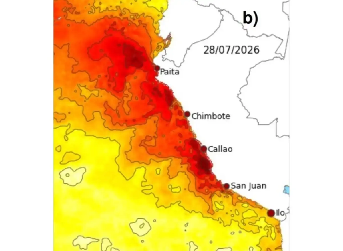 Mar peruano registra anomalías térmicas de hasta 5.4 grados sobre valores históricos