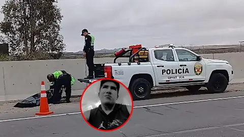 Padre de niña de tres años muere arrollado en la Panamericana Sur en Ica