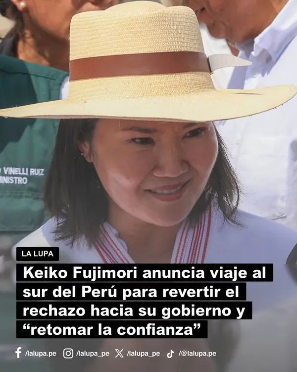 Publicación de La Lupa en Facebook